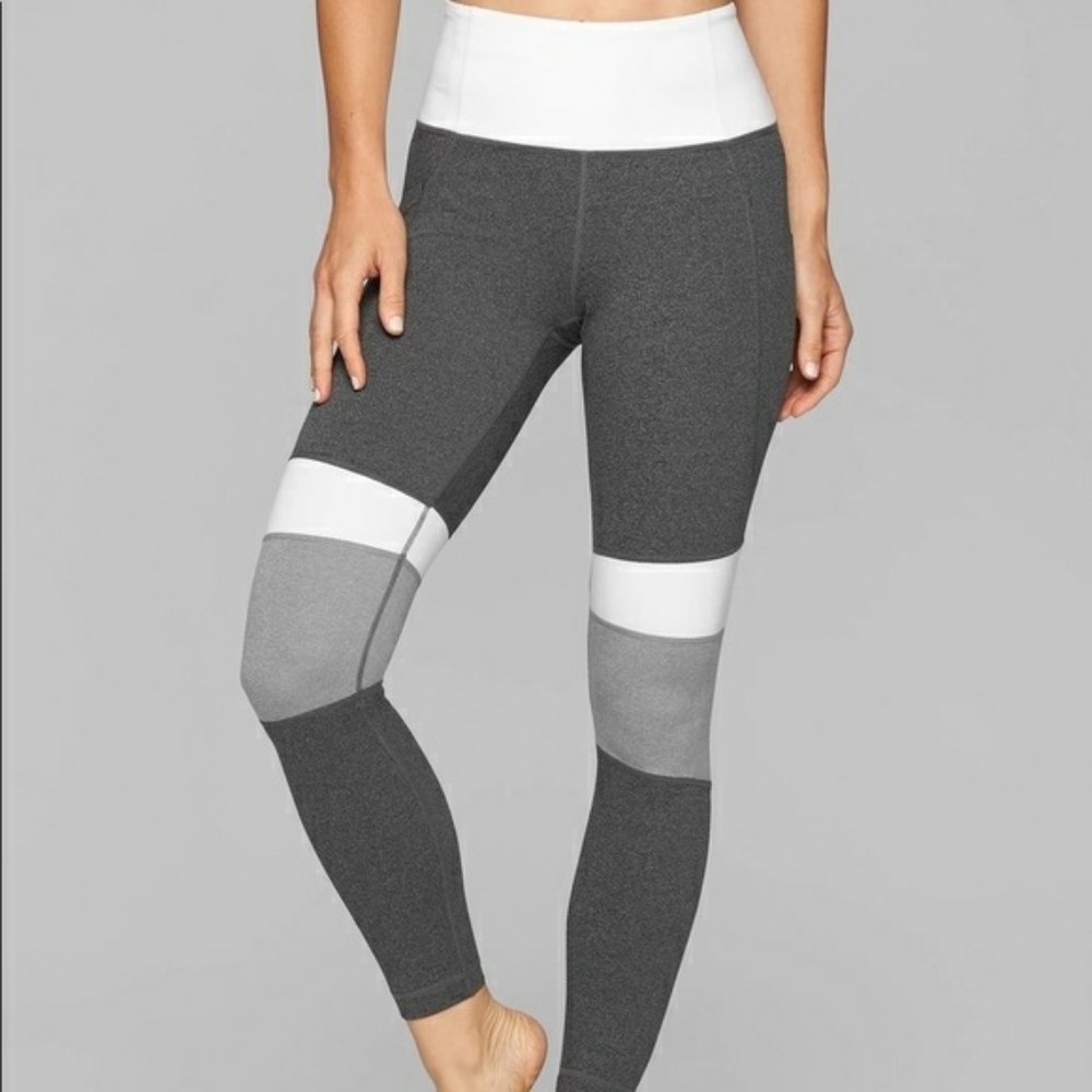 Athleta Colorblock Powervita 7/8 Leggings